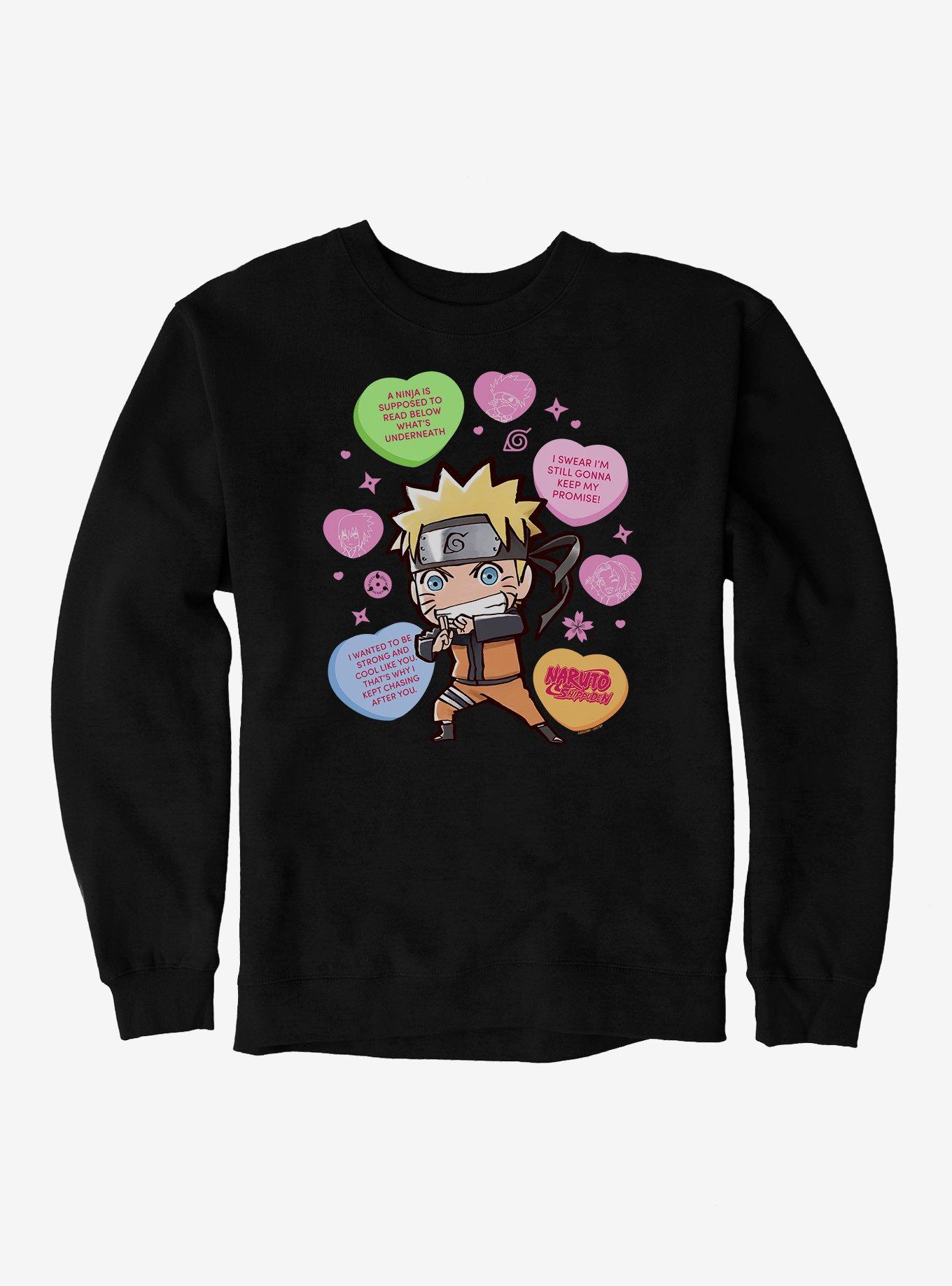 Naruto Shippuden Candy Hearts Sweatshirt