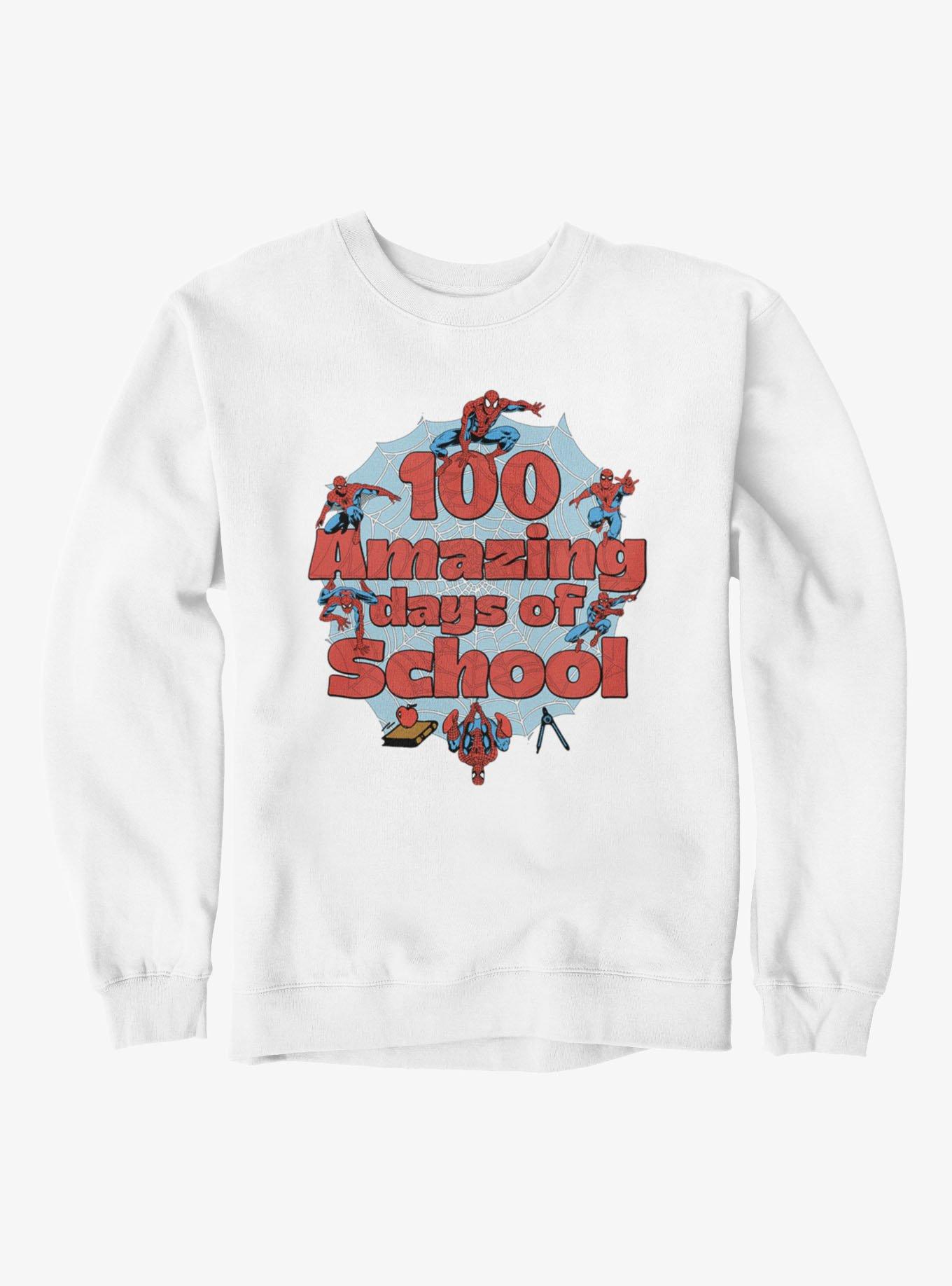 Marvel Comics Retro Spider-Man 100 Amazinf School Days Sweatshirt