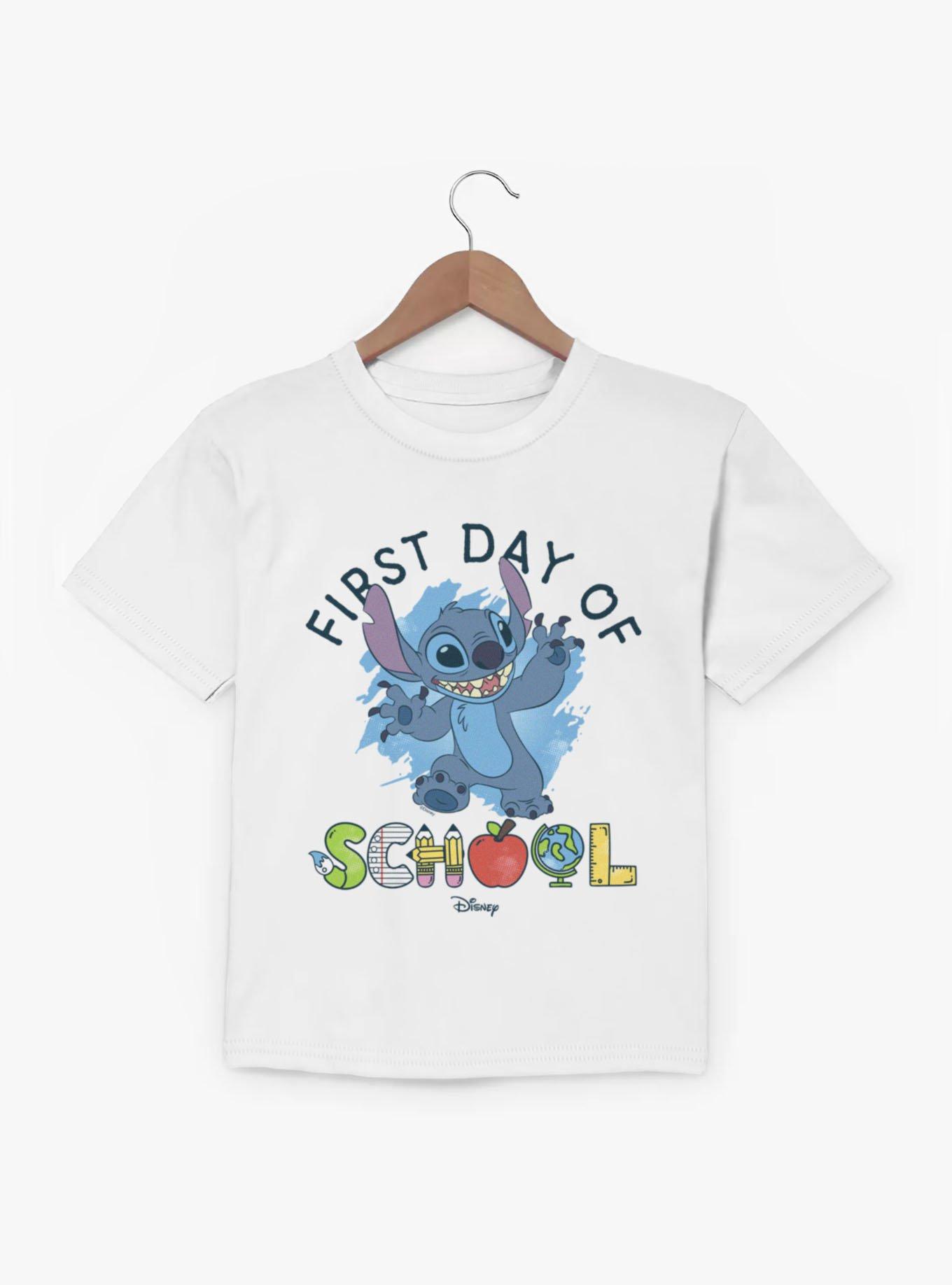 Disney Lilo & Stitch First Day Of School Supply Letters Youth T-Shirt, , hi-res