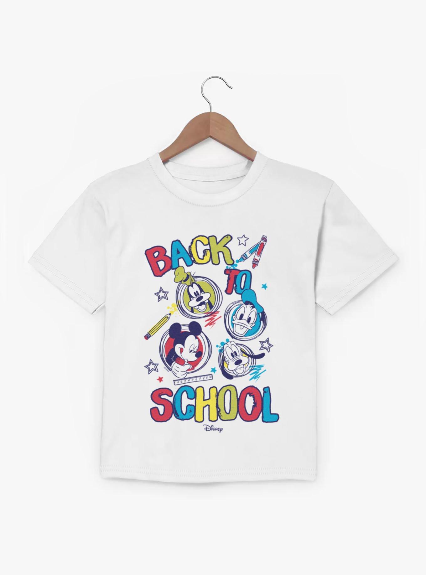 Disney Mickey Mouse And Friends Back To School Scribbles Youth T-Shirt