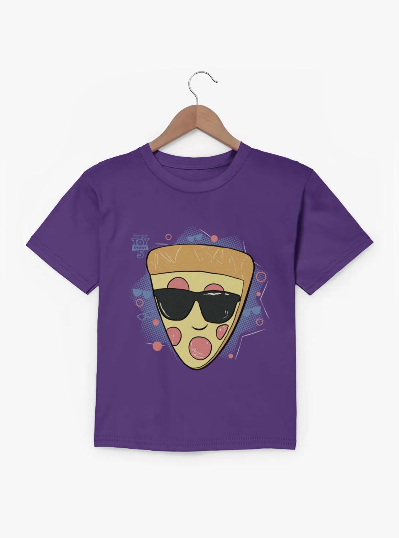 Disney Pixar Toy Story 5 Pizza With Sunglasses Stars Youth T-Shirt
