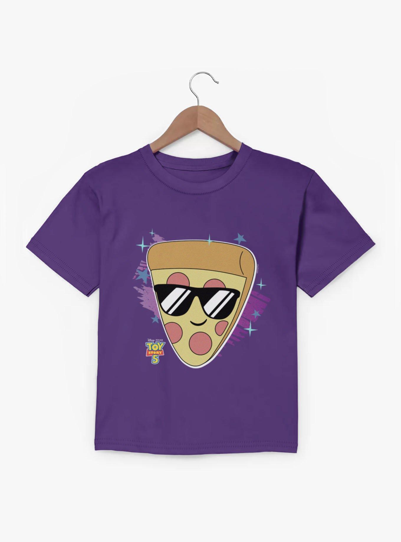 Disney Pixar Toy Story 5 Pizza With Sunglasses Pepperoni Explosion Youth T-Shirt