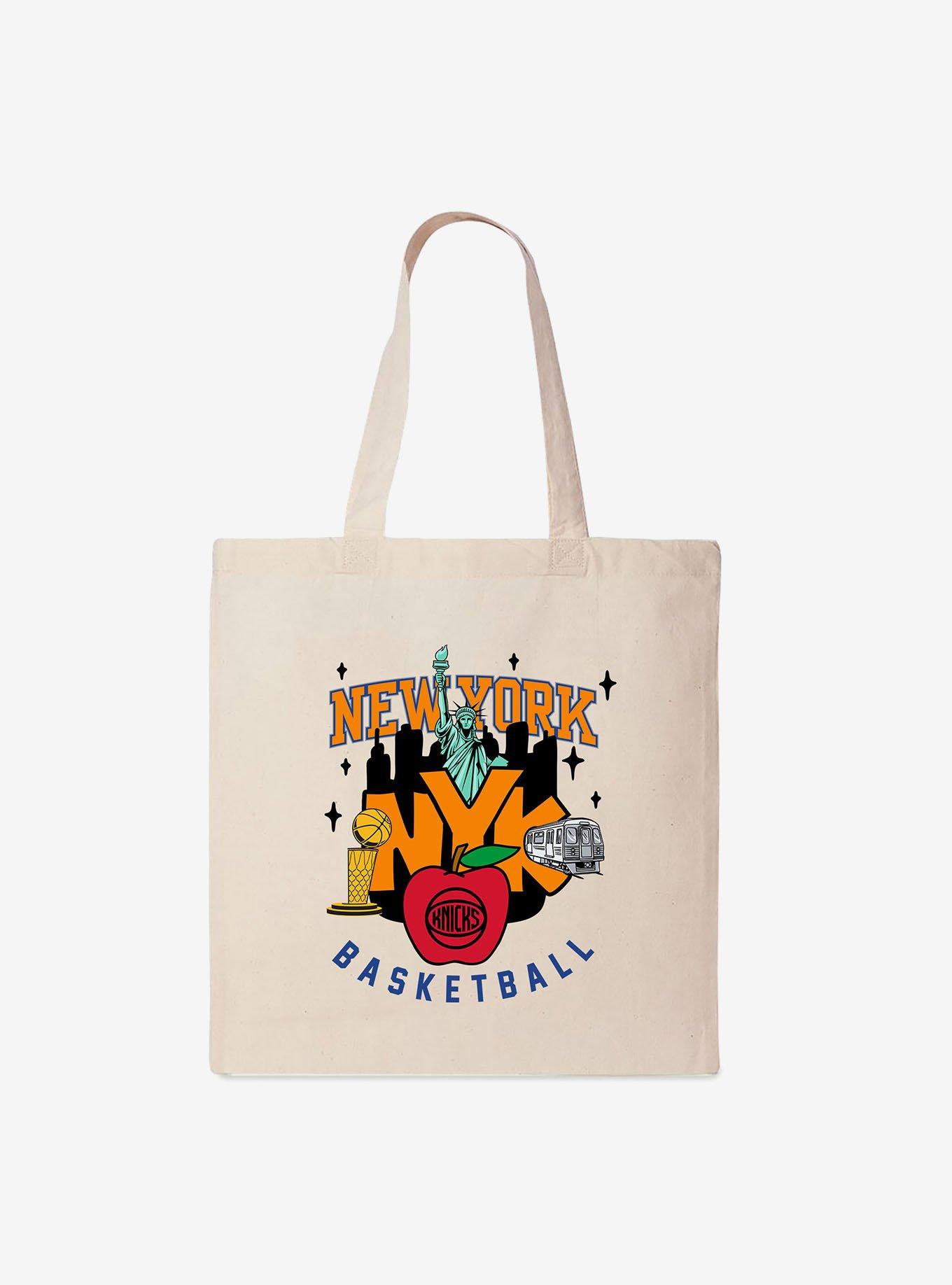 NBA New York Knicks Big Apple Basketball Canvas Tote Bag, , hi-res