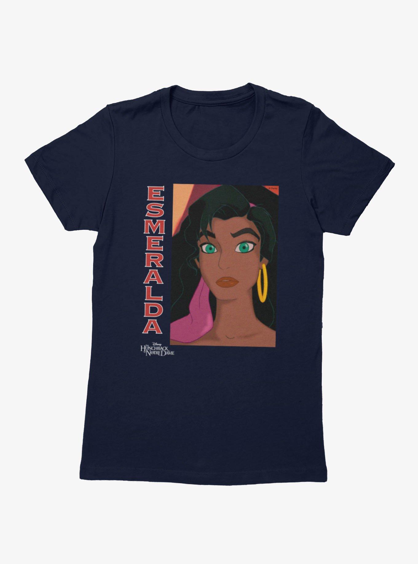 Disney The Hunchback of Notre Dame Esmeralda Close Up Face Womens T-Shirt