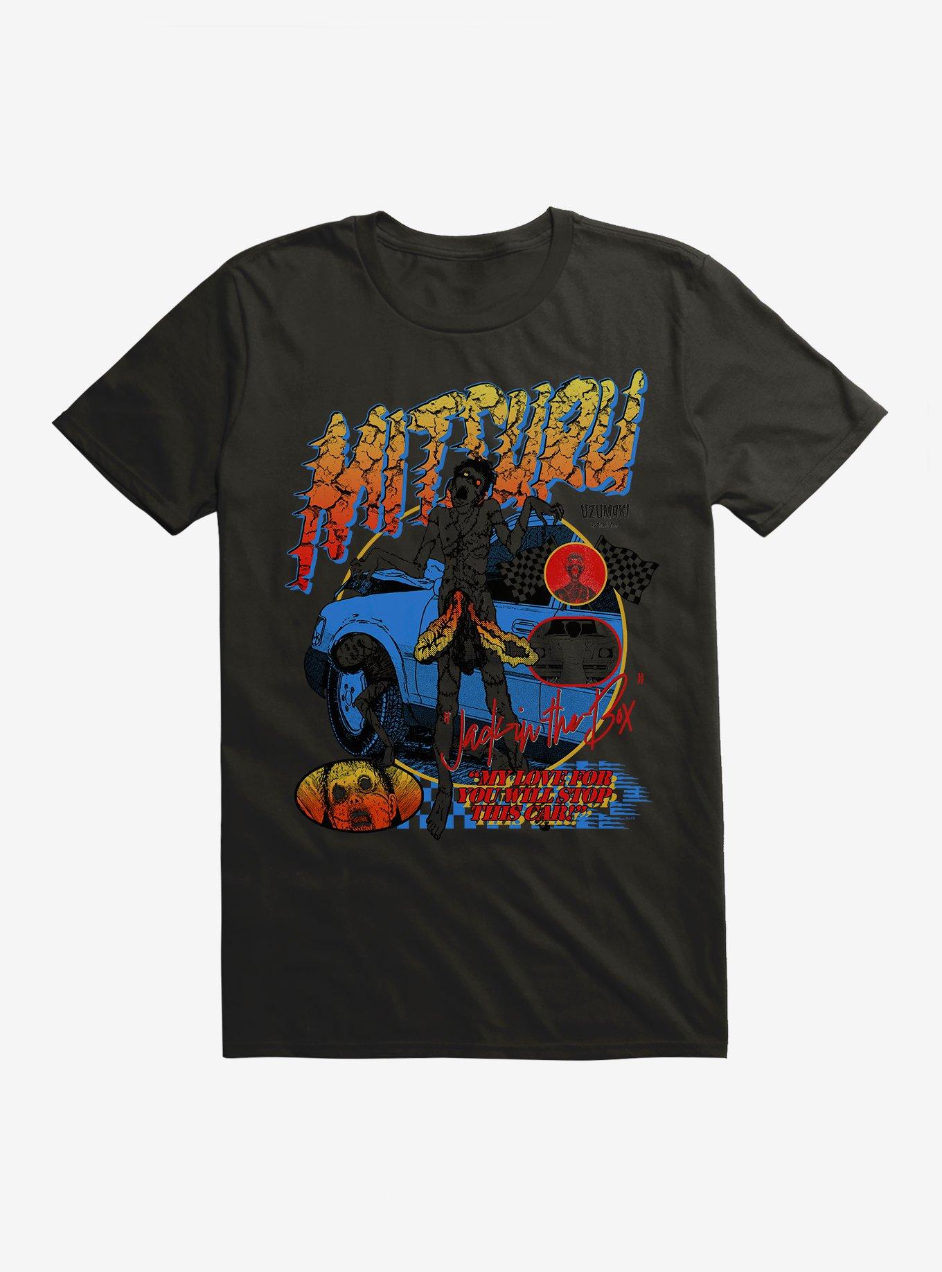 Junji Ito Uzumaki Mitsuru Jack In The Box Racing T-Shirt