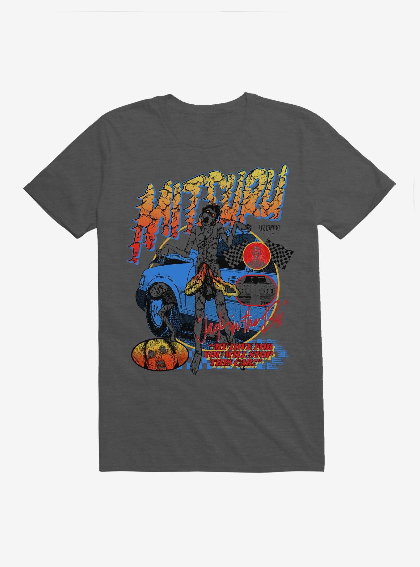 Junji Ito Uzumaki Mitsuru Jack In The Box Racing T-Shirt