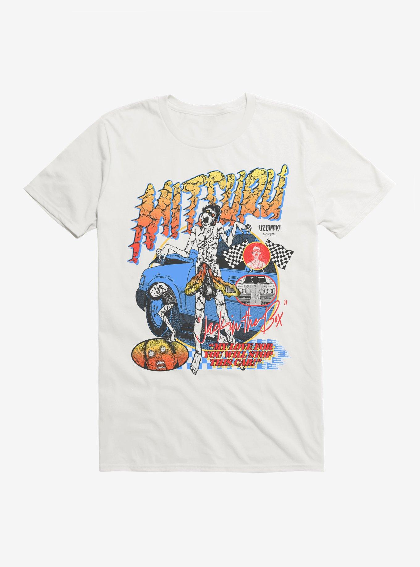 Junji Ito Uzumaki Mitsuru Jack In The Box Racing T-Shirt