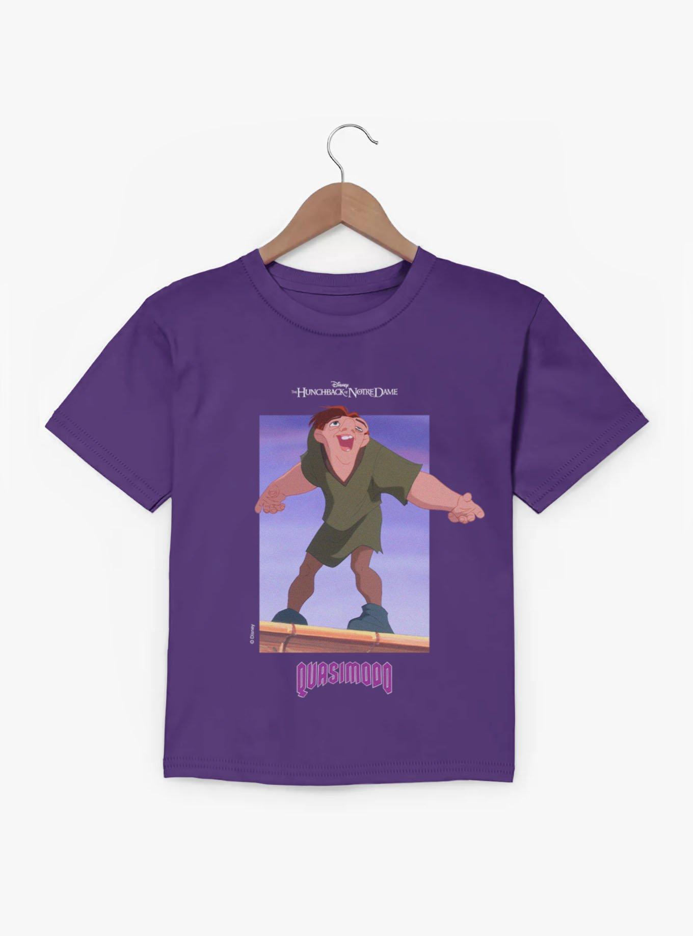 Disney The Hunchback of Notre Dame Quasimodo At The Top Youth T-Shirt, PURPLE, hi-res view 1