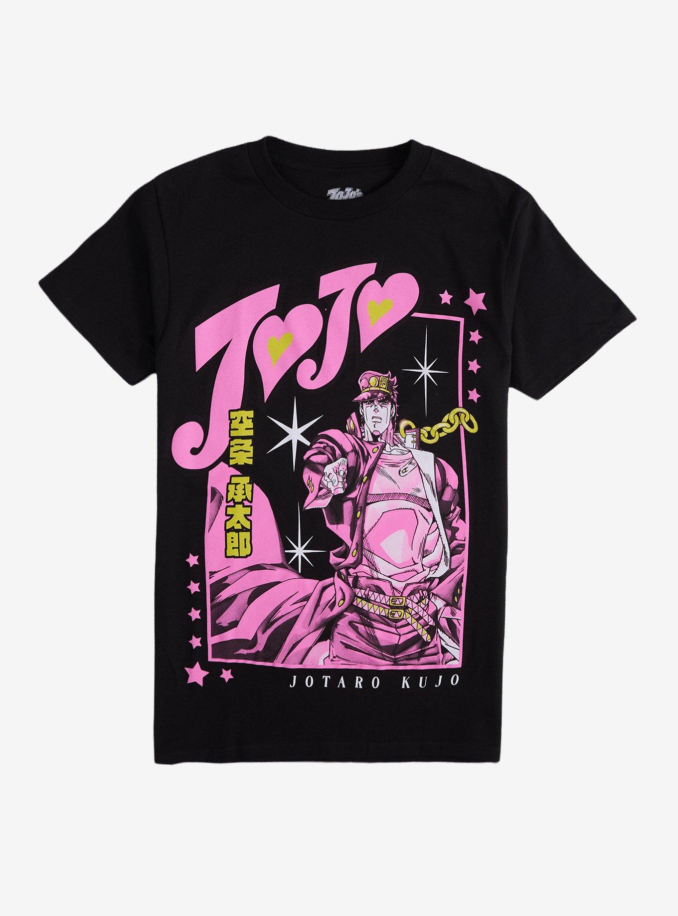 JoJo's Bizarre Adventure Jotaro Kujo Pink Heart T-Shirt | Hot Topic