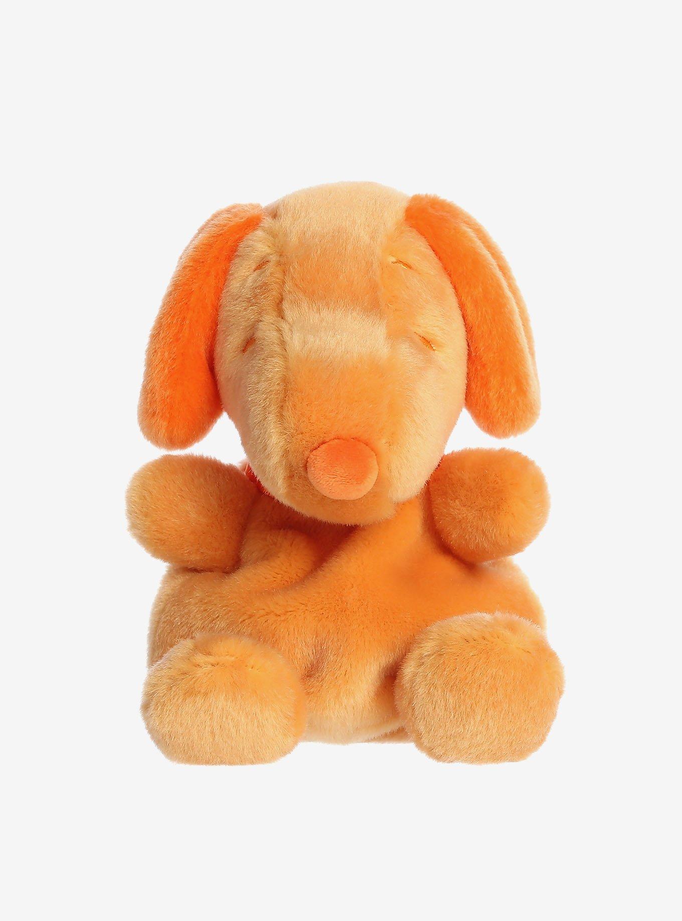 Aurora Palm Pals Peanuts Orange Snoopy Plush
