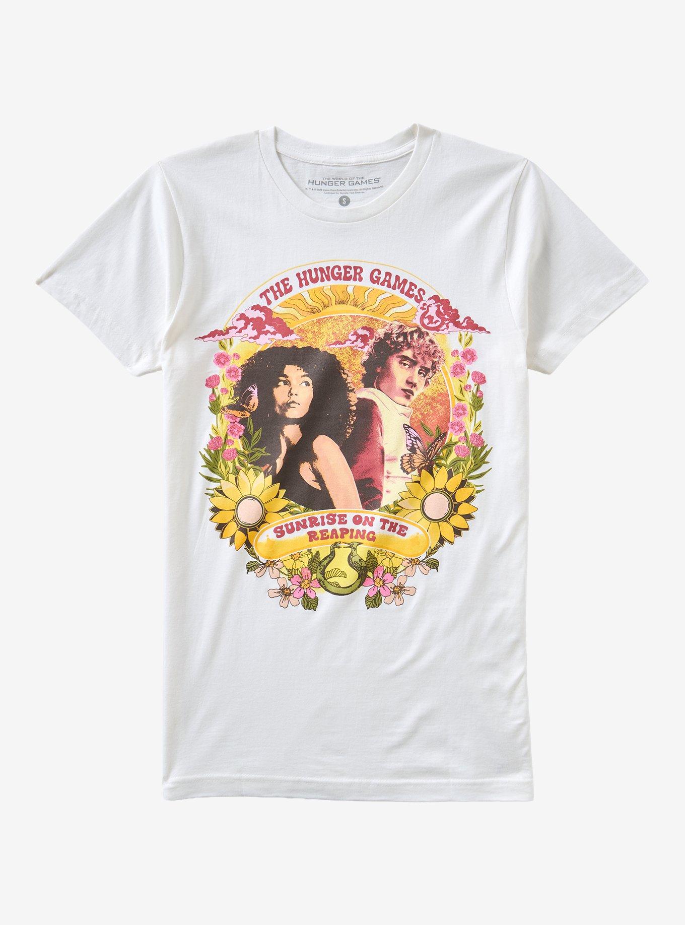 The Hunger Games: Sunrise On The Reaping Haymitch & Lenore Dove T-Shirt