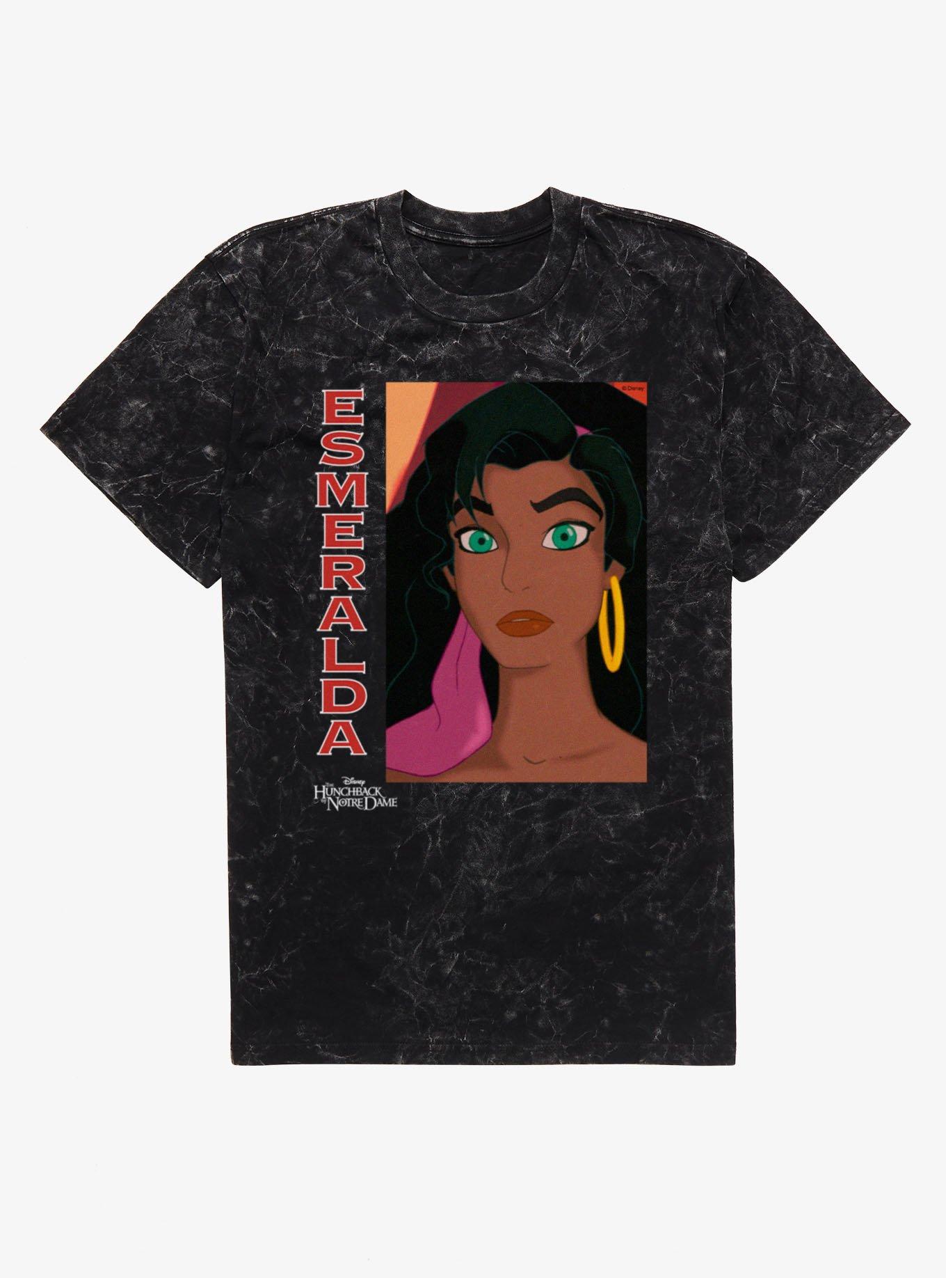 Disney The Hunchback of Notre Dame Esmeralda Close Up Face Mineral Wash T-Shirt