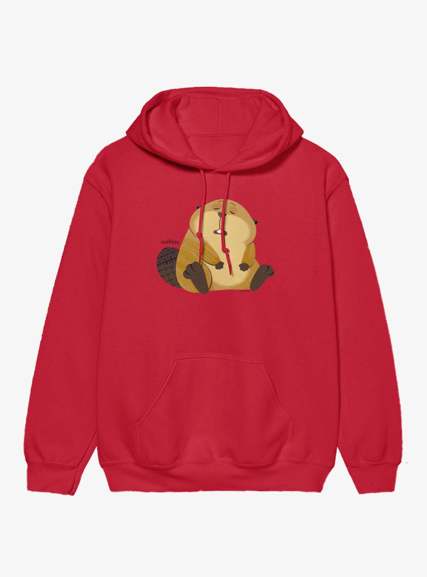 Disney Pixar Hoppers Sleepy Loaf Hoodie, RED, hi-res view 1