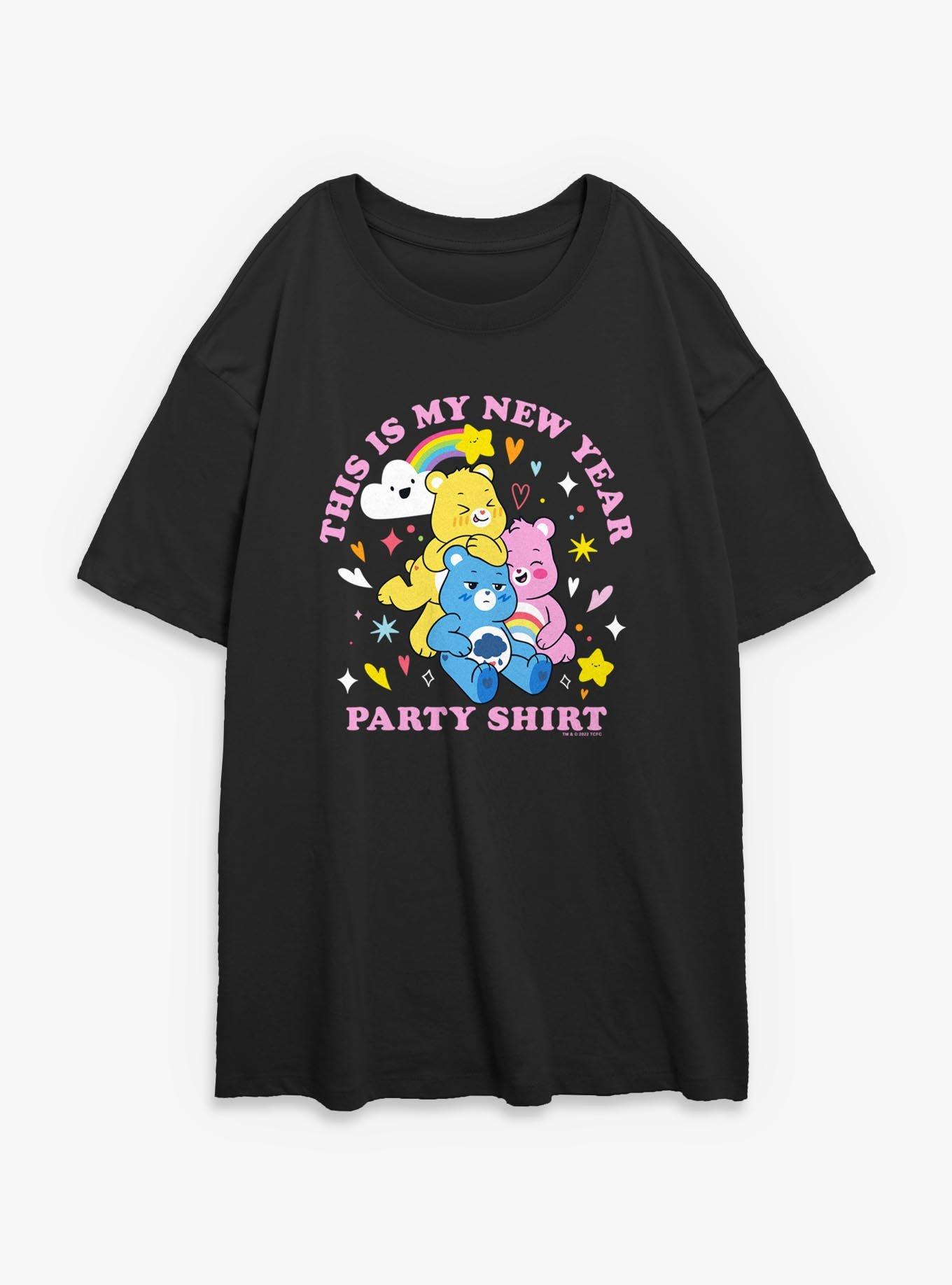 Care Bears New Year's Girls Oversized T-Shirt