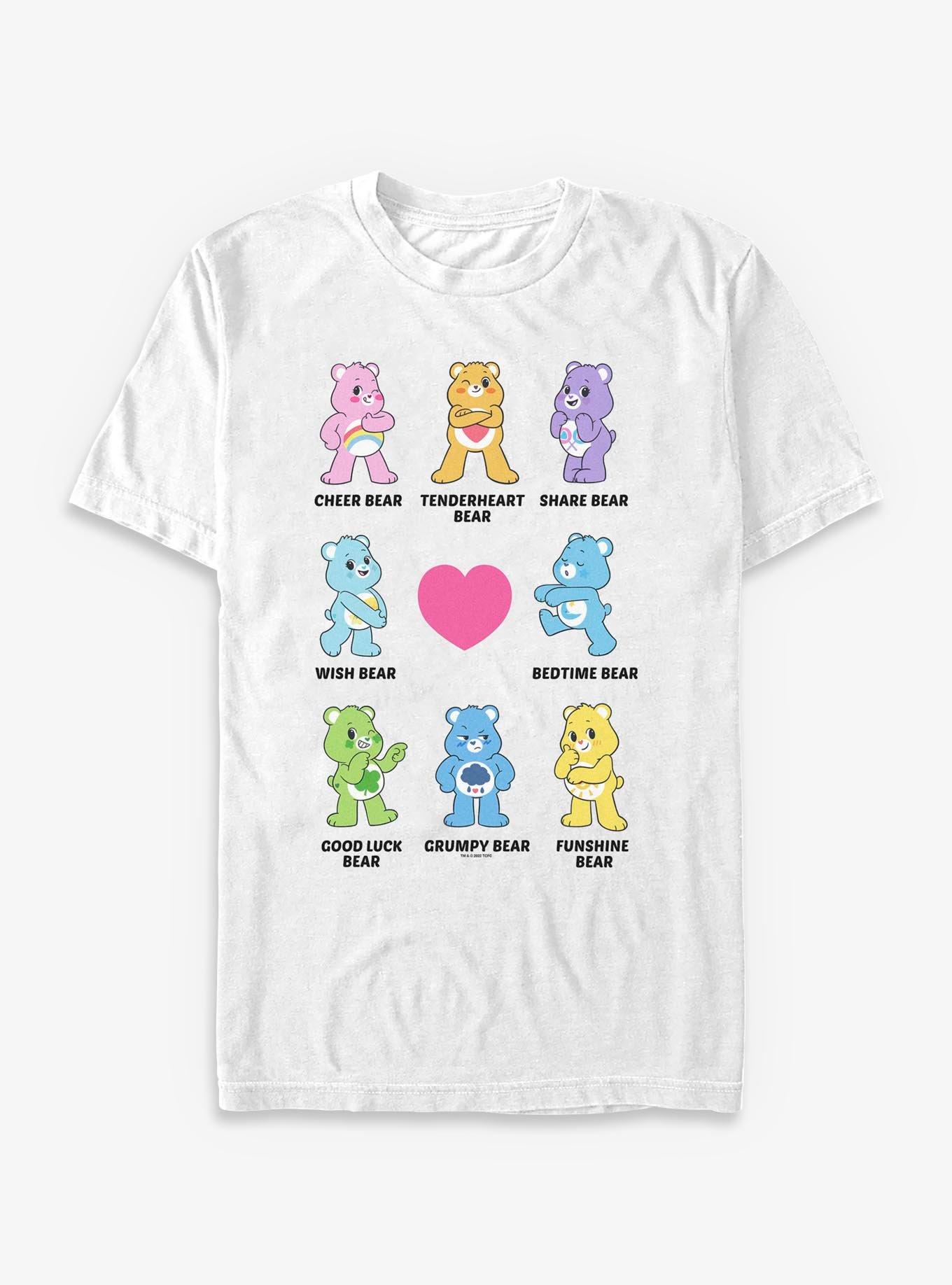 Care Bears Group List T-Shirt, WHITE, hi-res view 1