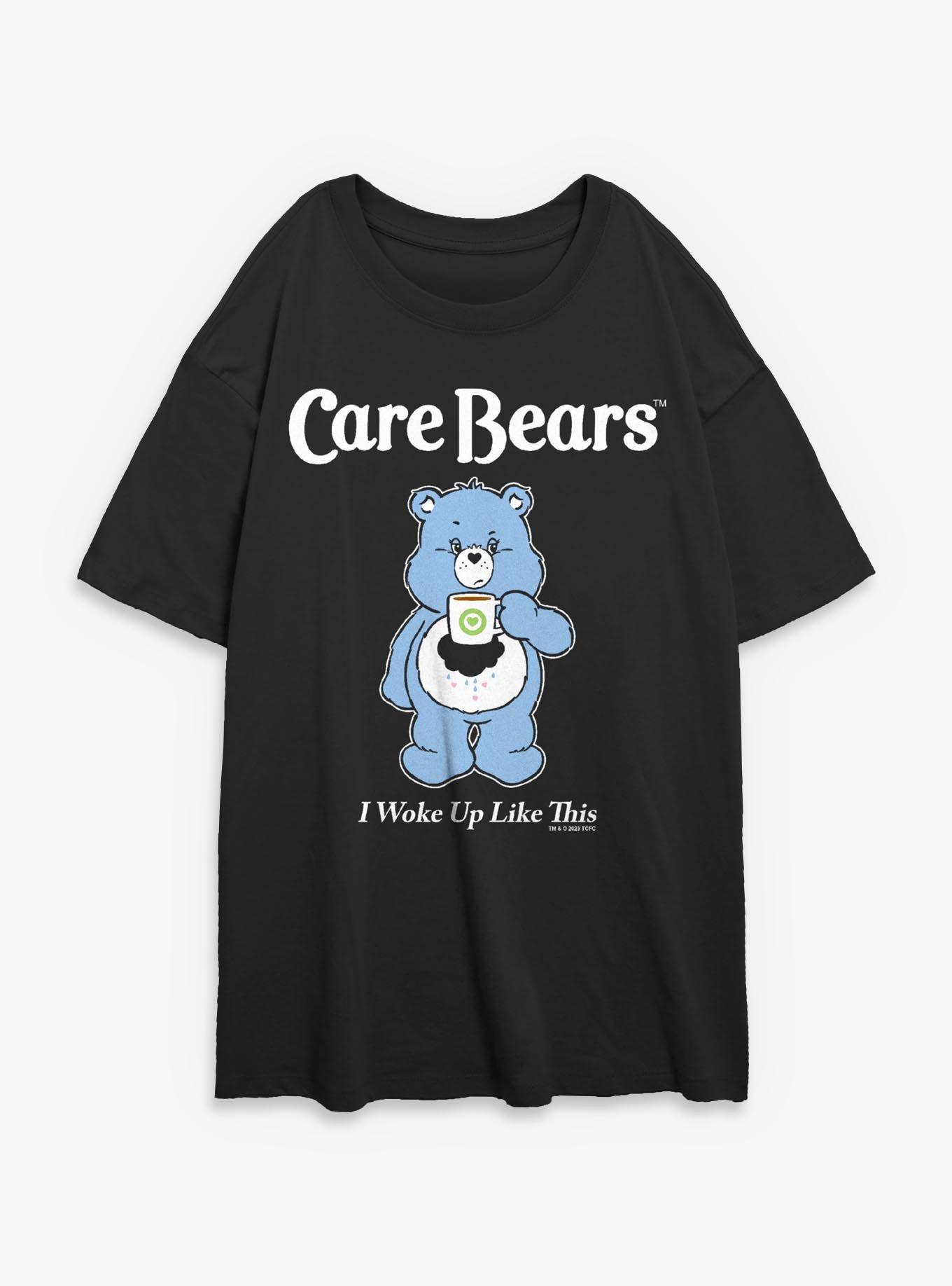 Care Bears Grumpy Coffee Girls Oversized T-Shirt