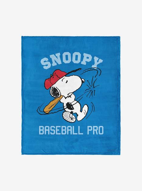Peanuts Snoopy Baseball Silk Touch Throw Blanket | BoxLunch