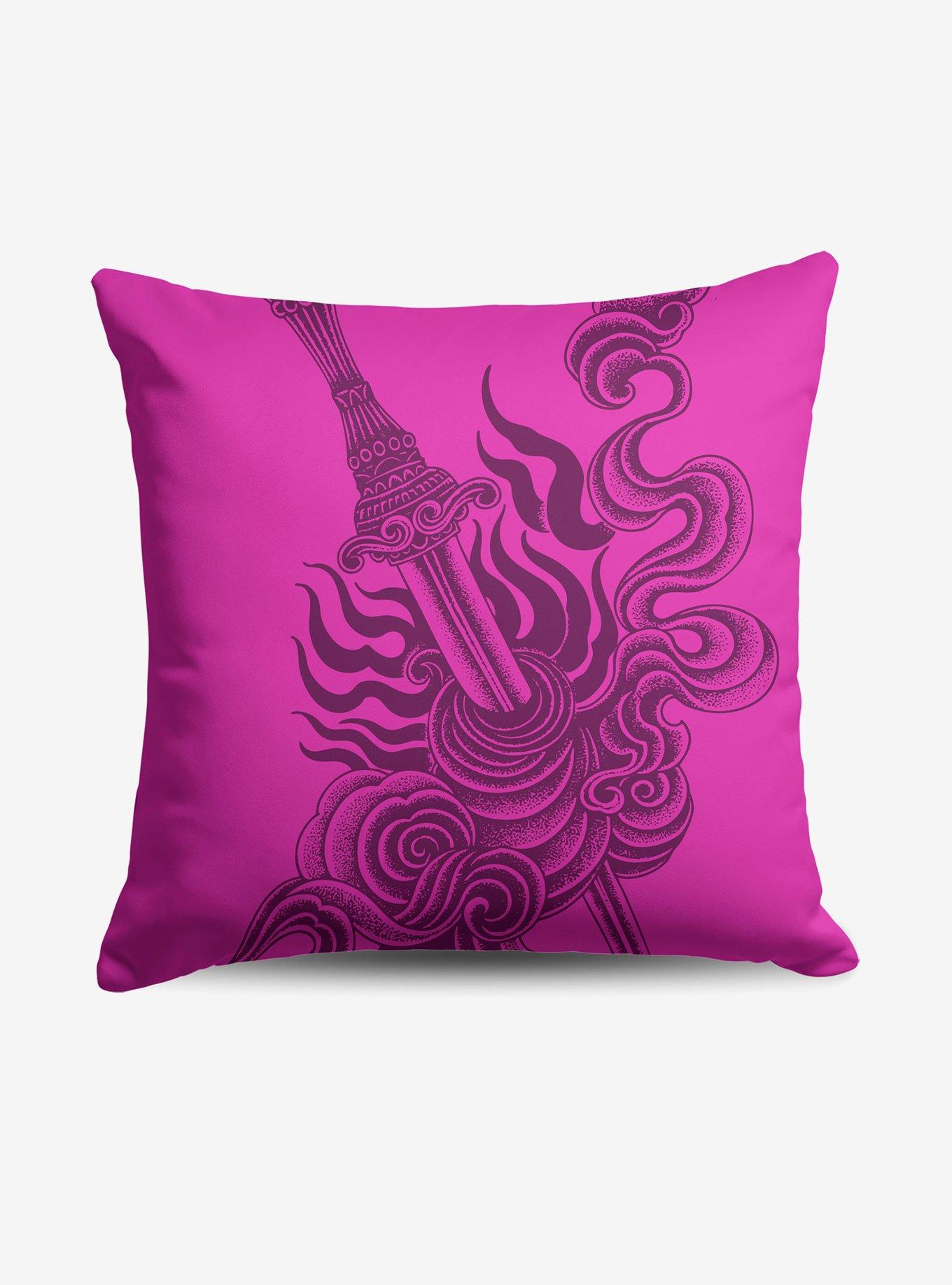 A Court of Wings and Ruin Logo Drop Throw Pillow, , hi-res view 1