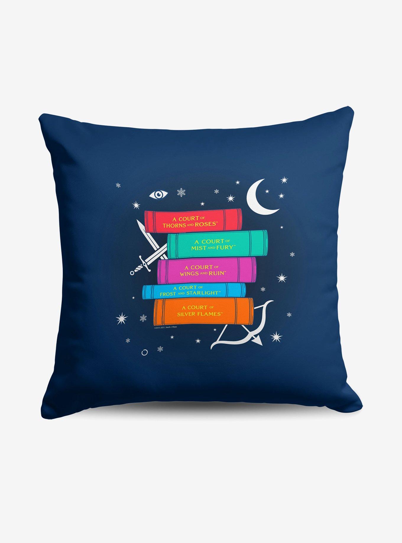 A Court of Thorns and Roses Series Book Stack Throw Pillow, , hi-res view 1
