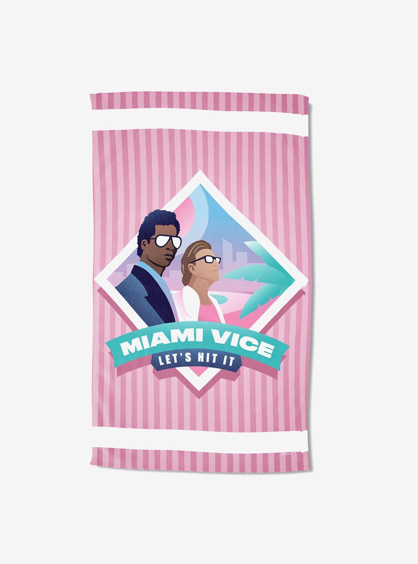 Miami Vice Let's Hit It Sand Free Beach Towel, , hi-res view 1