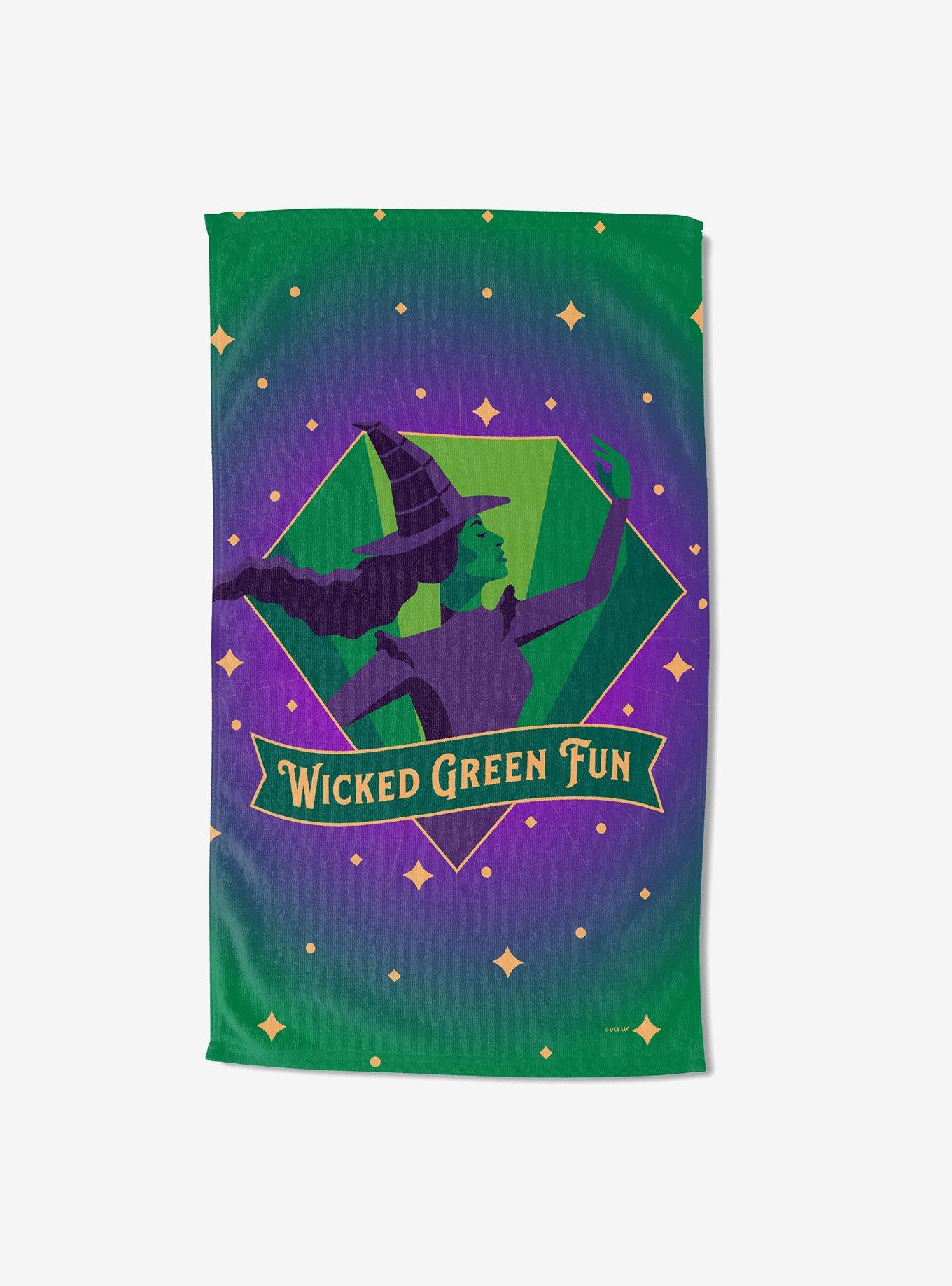 Wicked Green Fun Sand Free Beach Towel, , hi-res view 1