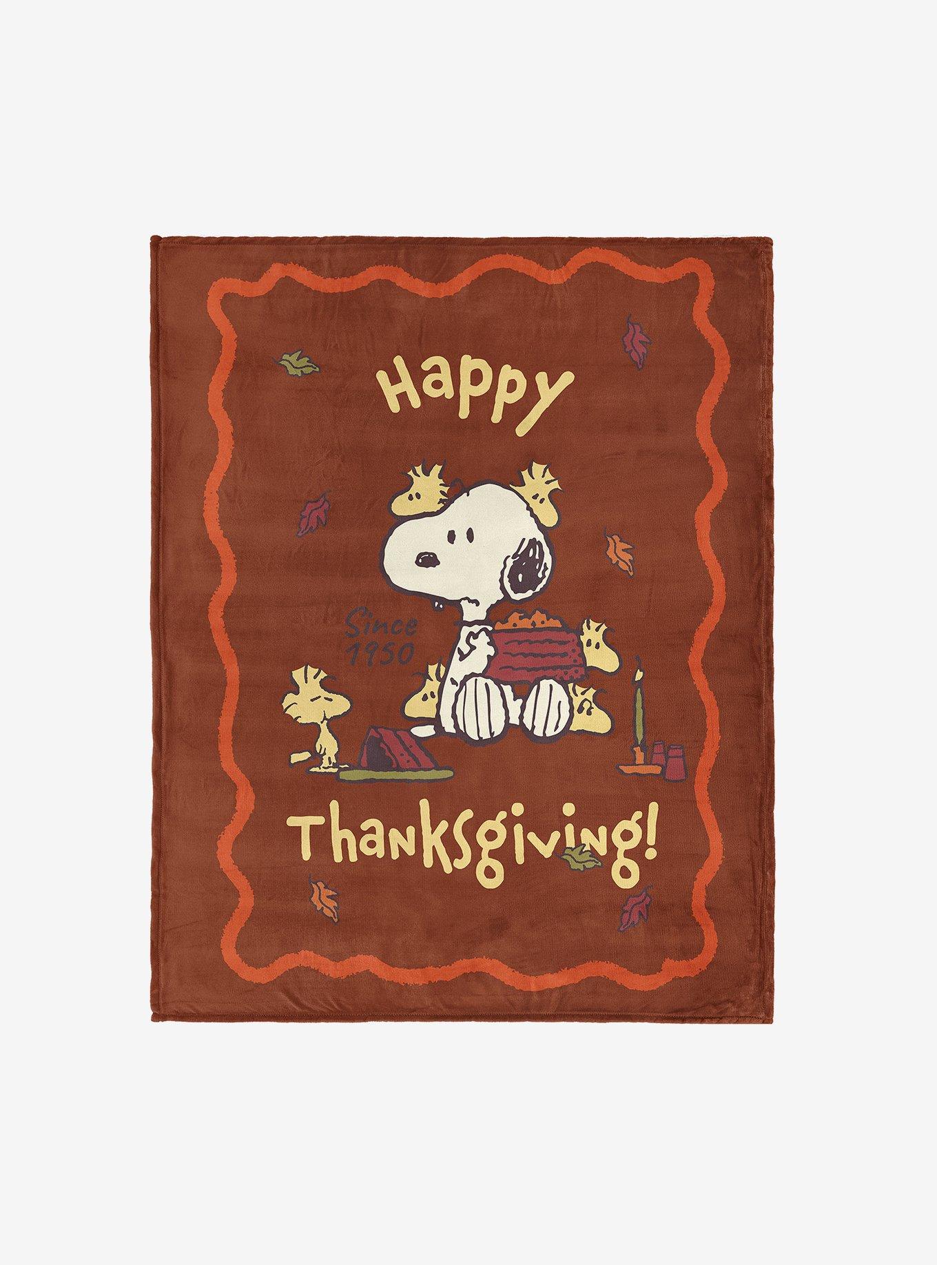 Peanuts Thanksgiving Silk Touch Throw Blanket