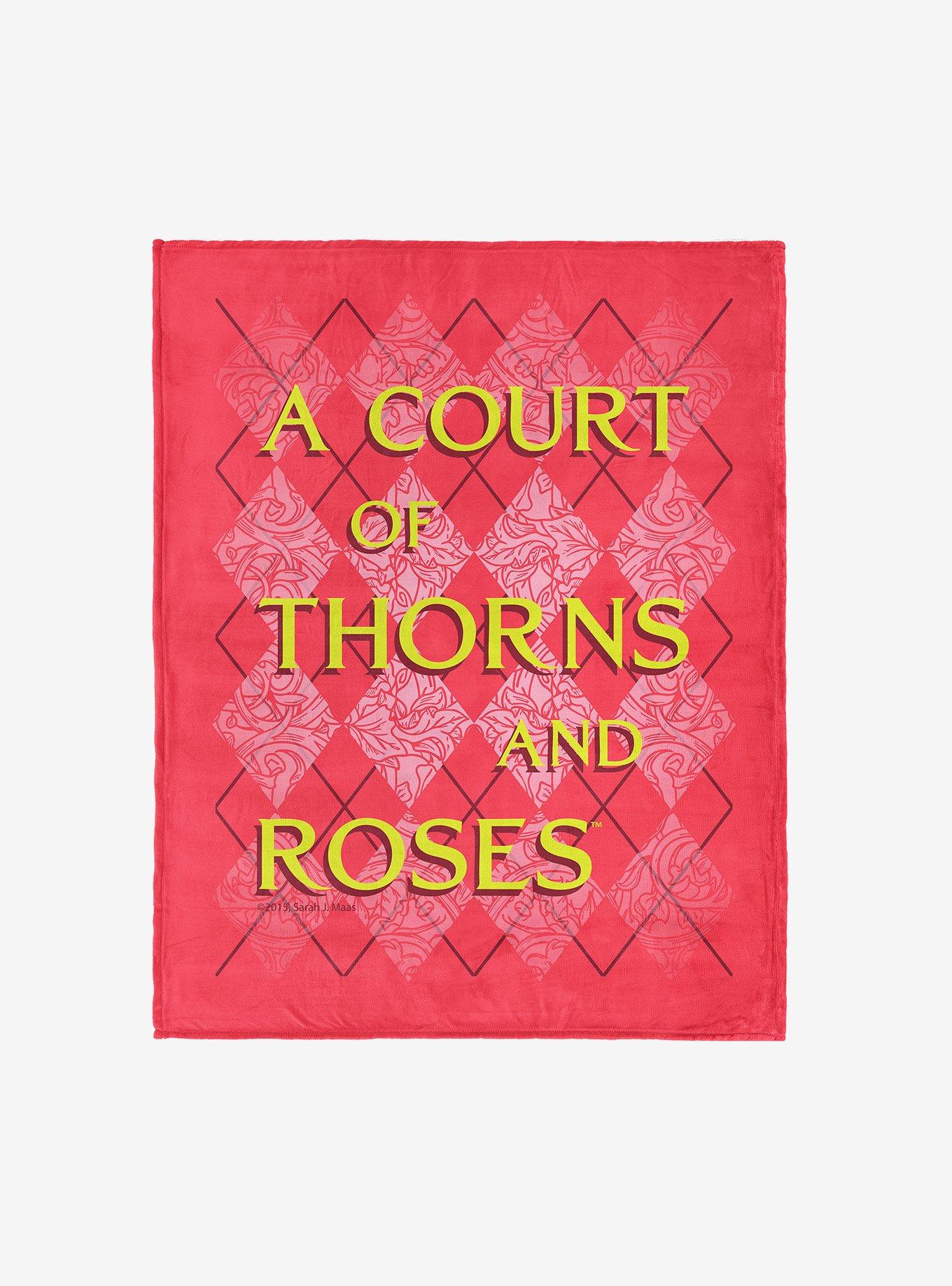 A Court of Thorns and Roses Diamond Florals Silk Touch Throw Blanket, , hi-res view 1