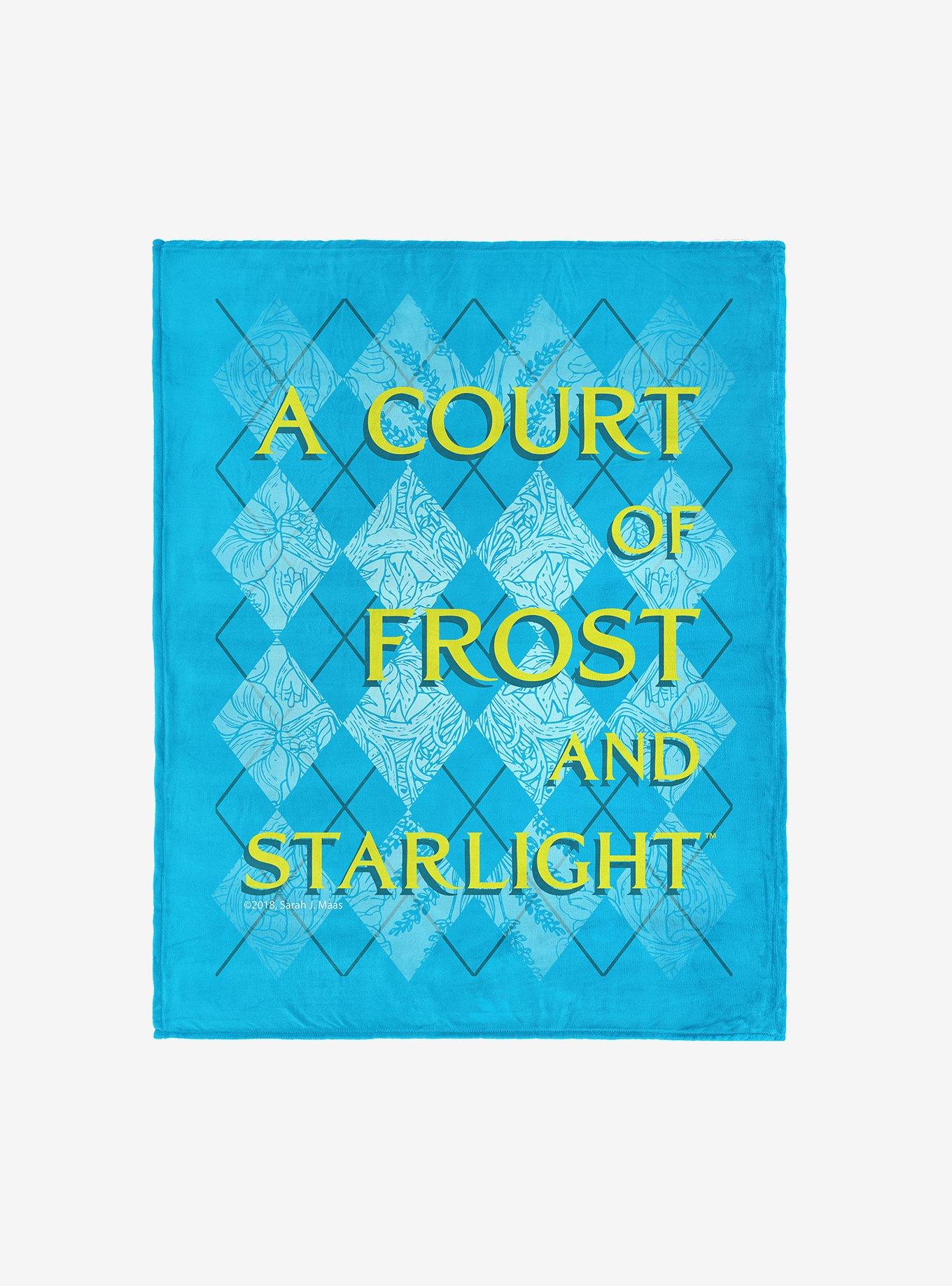 A Court of Frost and Starlight Diamond Florals Silk Touch Throw Blanket, , hi-res view 1