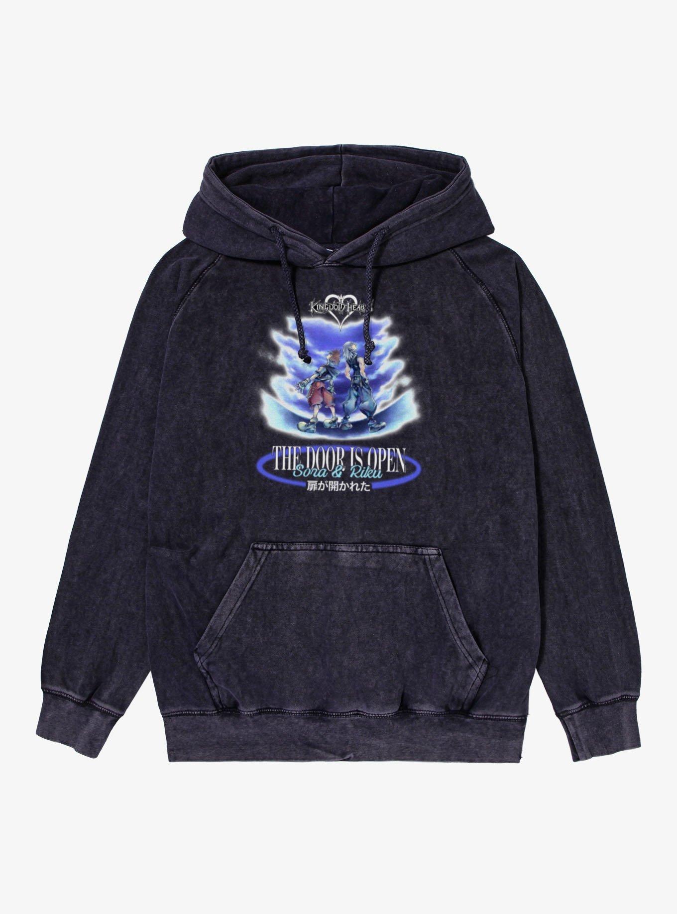 Disney Kingdom Hearts Door Is Open Sora Riku Mineral Wash Hoodie