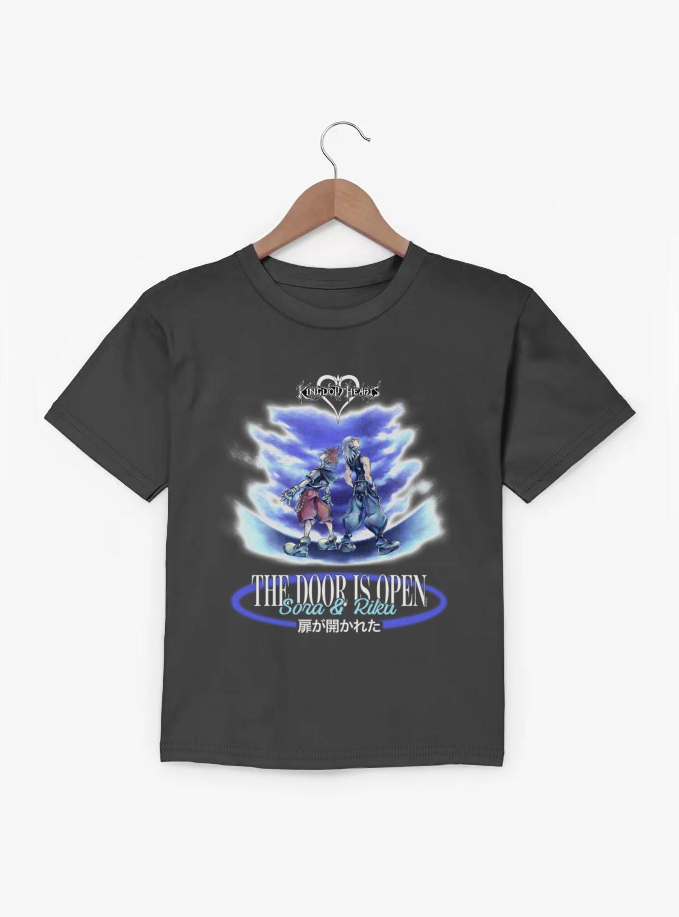 Disney Kingdom Hearts Door Is Open Sora Riku Youth T-Shirt