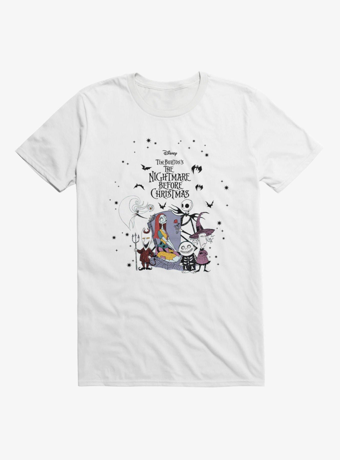 Disney The Nightmare Before Christmas Classic Movie Poster T-Shirt