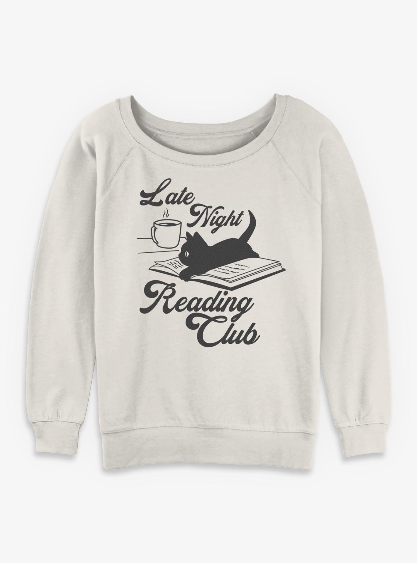 Late Night Reading Club Girls Slouchy Sweatshirt
