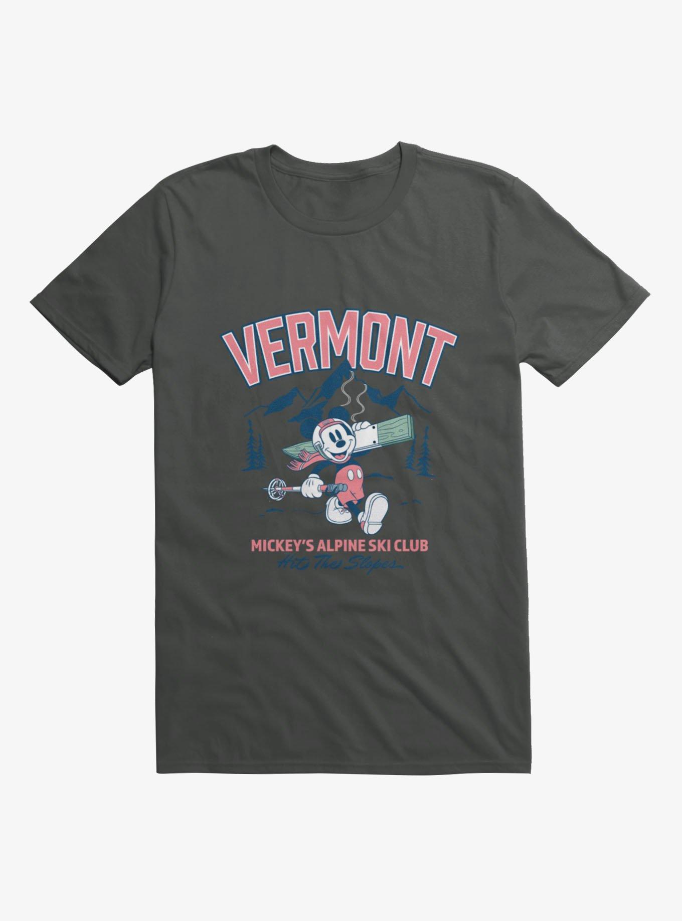 Disney Mickey Mouse Vermont Alpine Ski Club T-Shirt