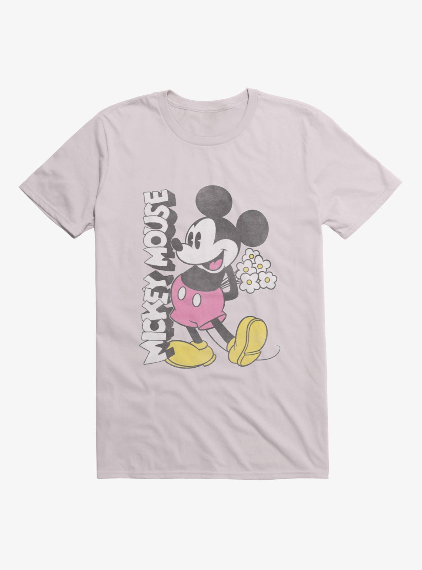 Disney Mickey Mouse With Flowers T-Shirt, , hi-res view 1