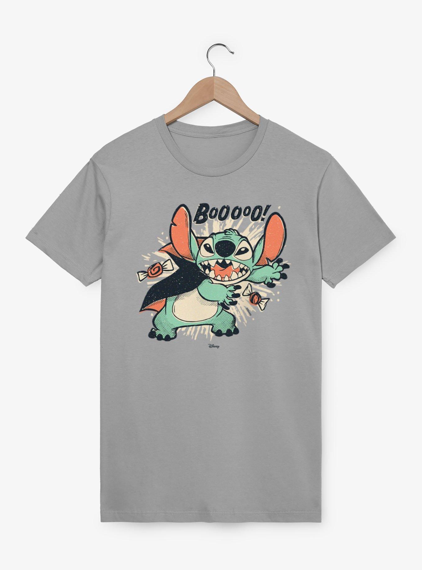 Disney Lilo & Stitch Boo Vampire Cape And Candy T-Shirt, LIGHT GREY, hi-res view 1