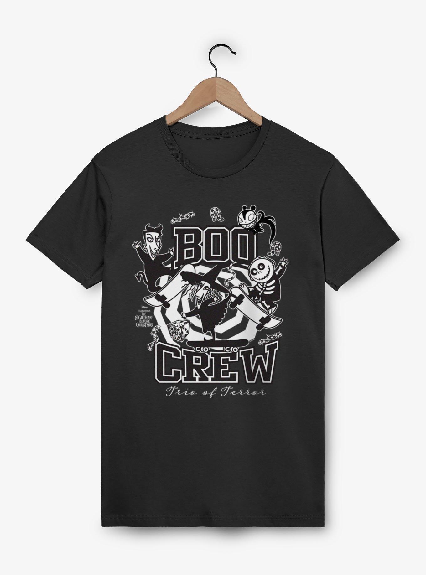 Disney Nightmare Before Christmas Boo Crew Trio Of Terror T-Shirt, BLACK, hi-res view 1