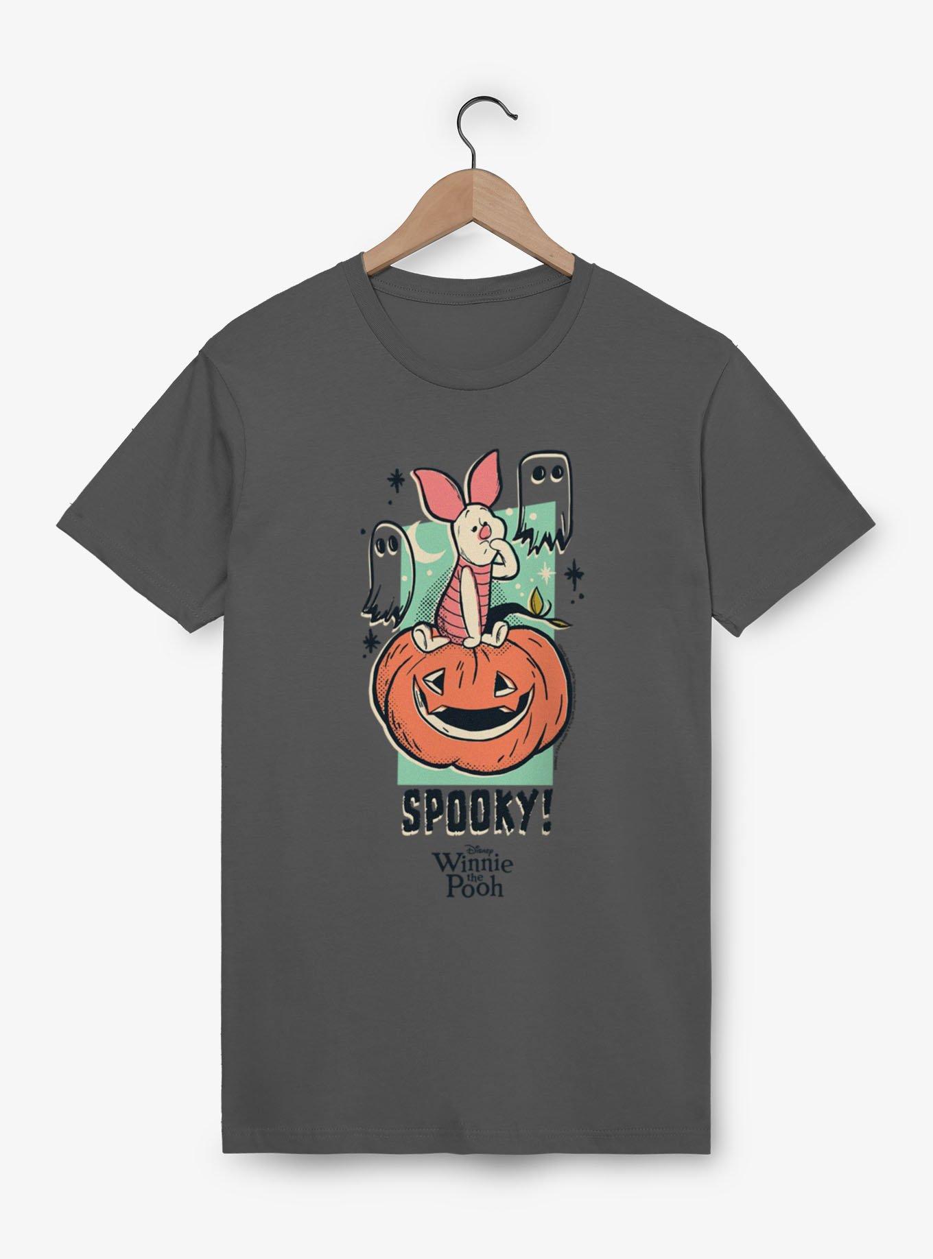 Disney Winnie The Pooh Spooky Pigglet On A Cute Pumpkin T-Shirt, , hi-res view 1
