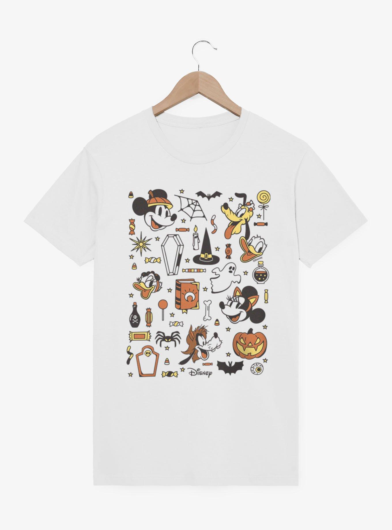 Disney Mickey Mouse Halloween Collage Candy Costumes T-Shirt, , hi-res view 1