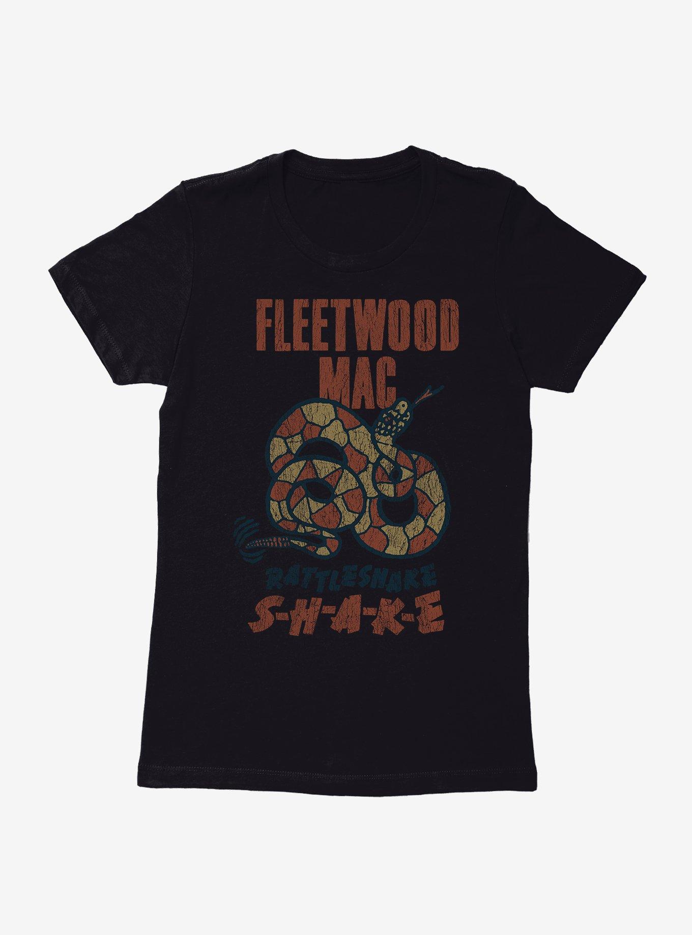Fleetwood Mac Rattlesnake S-H-A-K-E Womens T-Shirt, BLACK, hi-res view 1