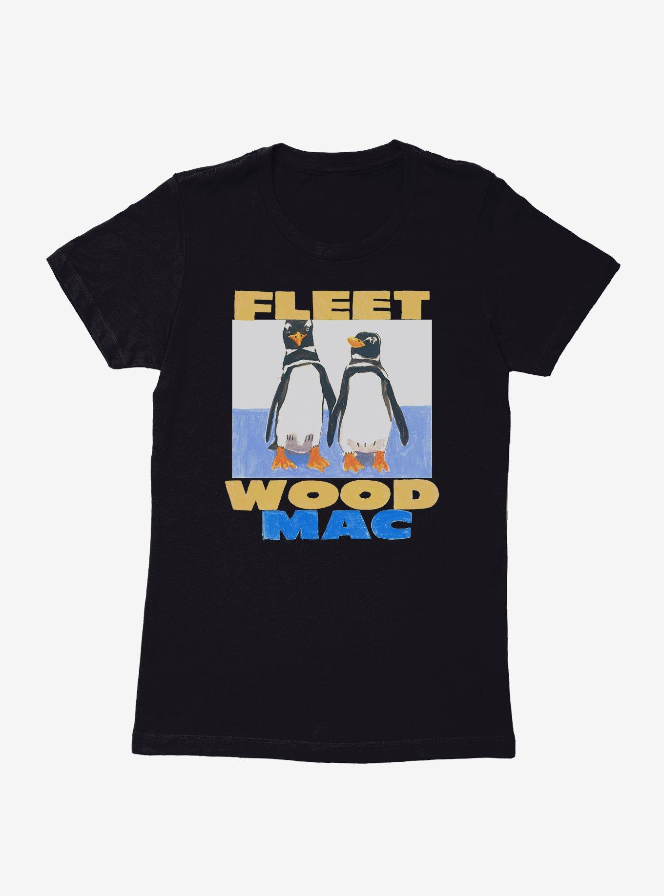 Fleetwood Mac Twin Penguins Womens T-Shirt, BLACK, hi-res view 1