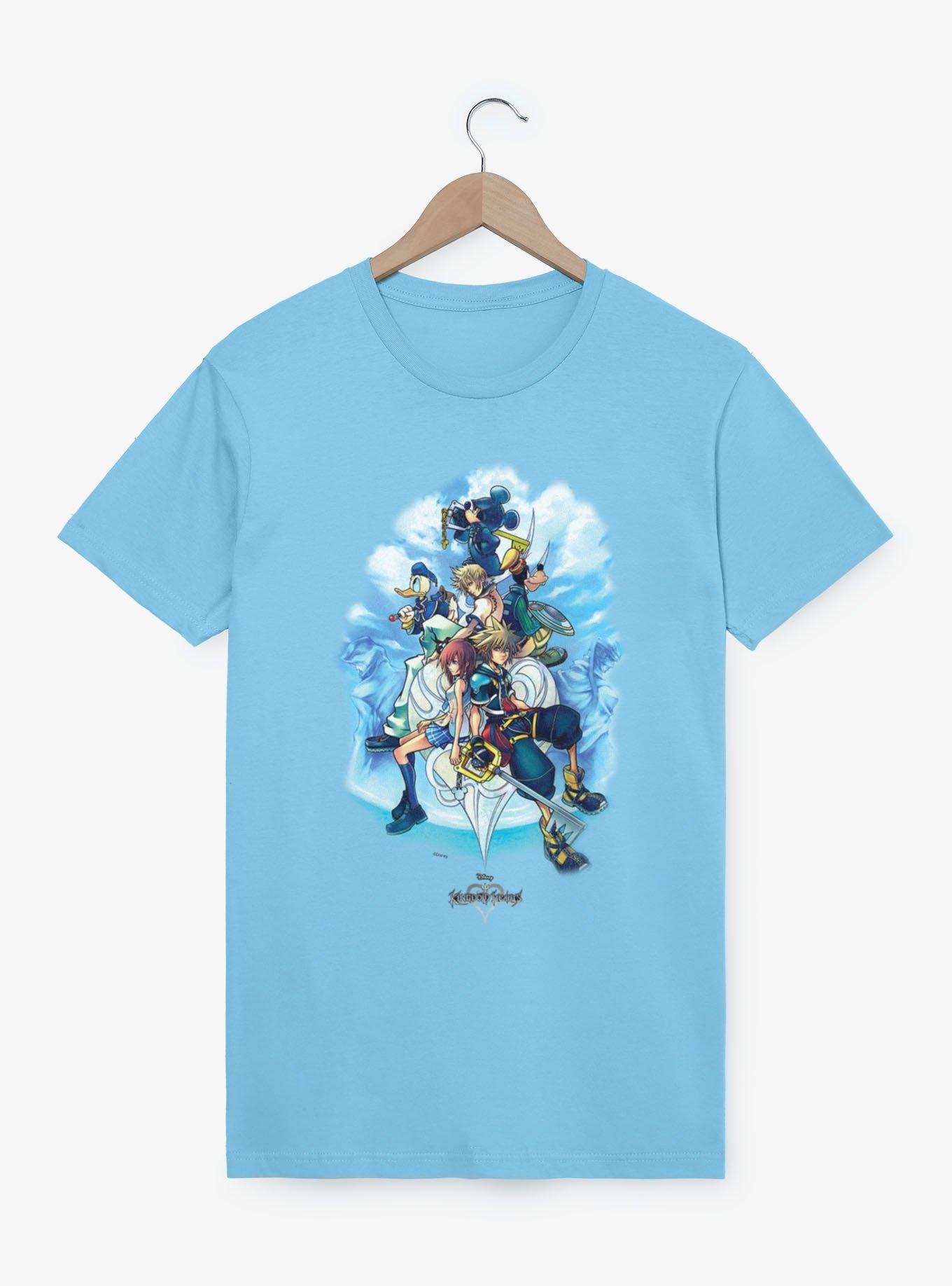 Disney Kingdom Hearts Cloud Group Shot T-Shirt, , hi-res view 1