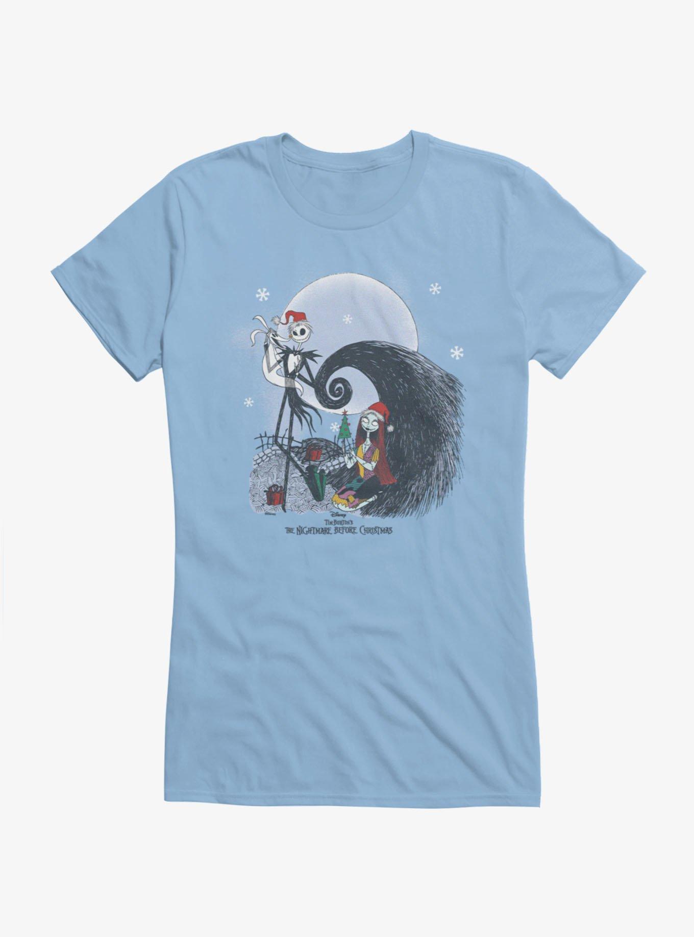 Disney The Nightmare Before Christmas Jack Sally Zero Christmas Celebration Girls T-Shirt