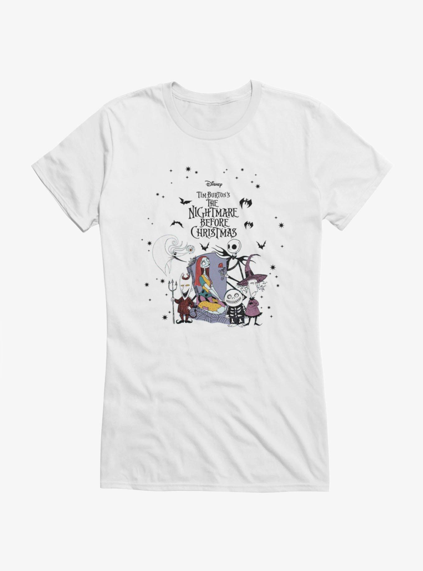 Disney The Nightmare Before Christmas Classic Movie Poster Girls T-Shirt