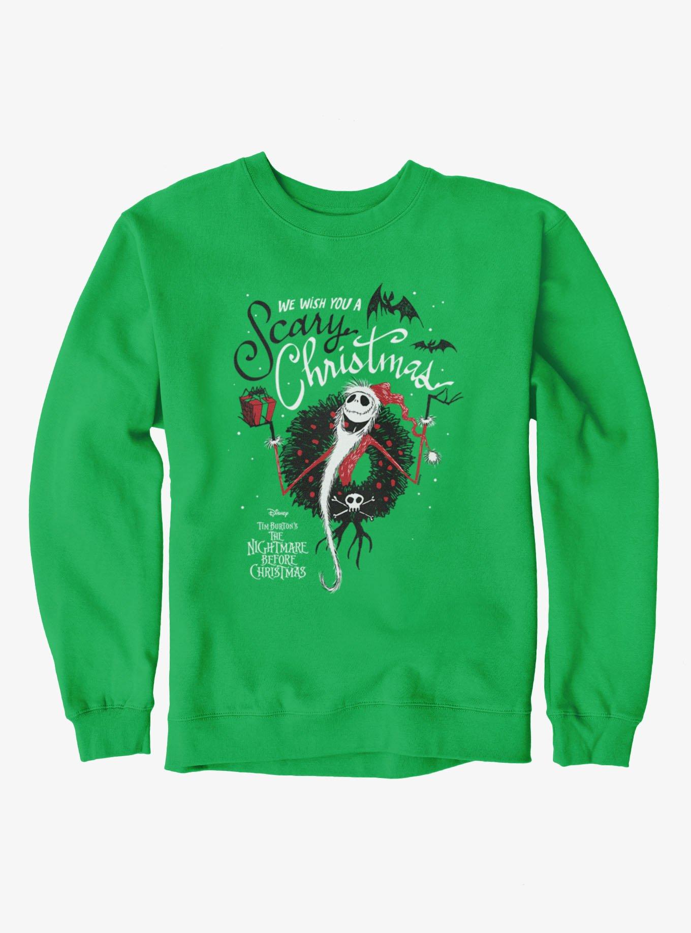 Disney The Nightmare Before Christmas We Wish You A Scary Christmas Jack Sweatshirt