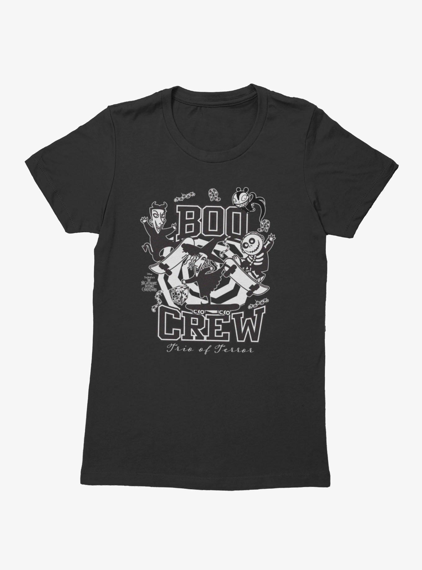Disney Nightmare Before Christmas Boo Crew Trio Of Terror Womens T-Shirt, BLACK, hi-res view 1