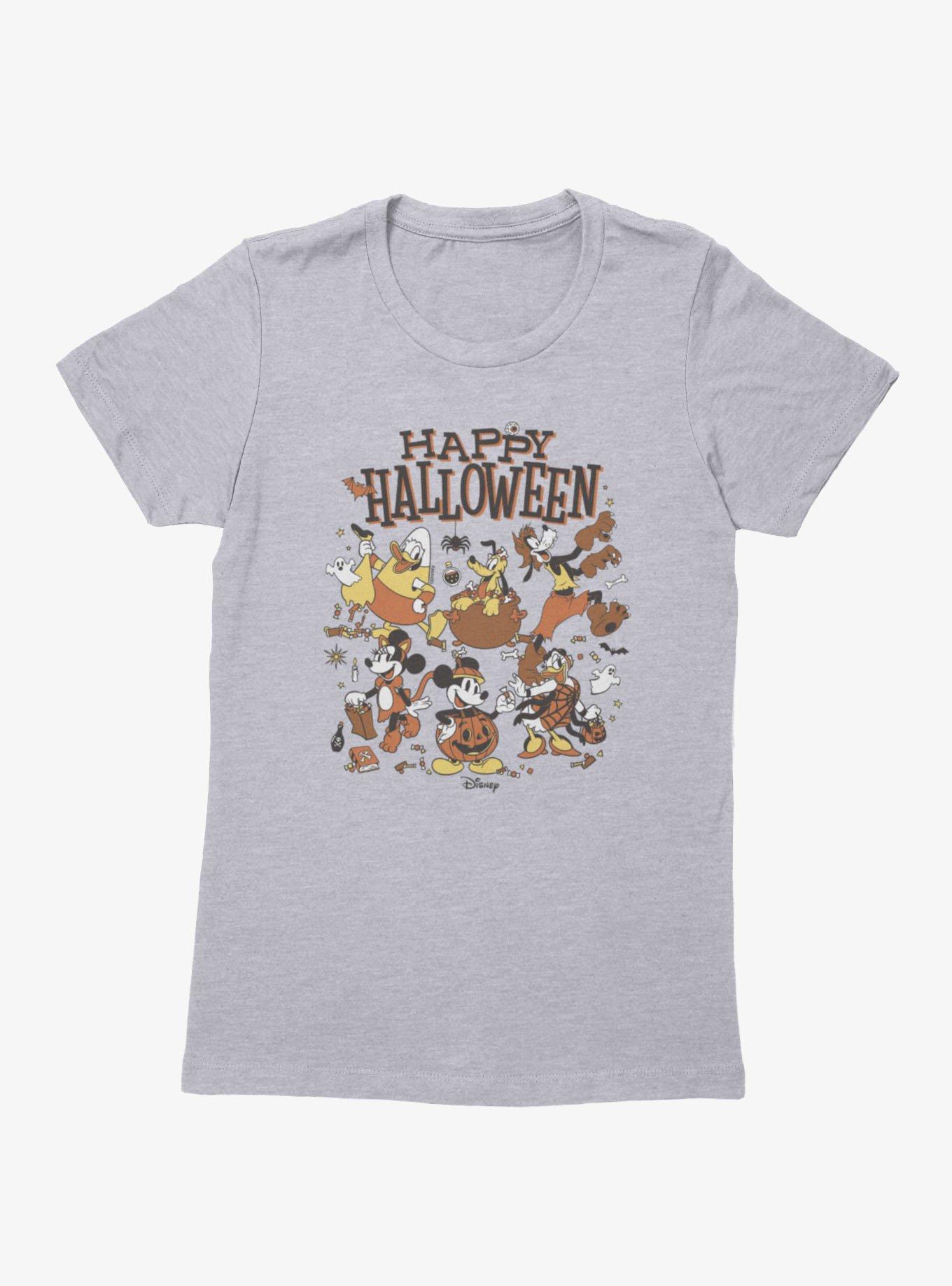 Disney Mickey Mouse Happy Halloween Group Costumes Candy And Spiders Womens T-Shirt, , hi-res view 1