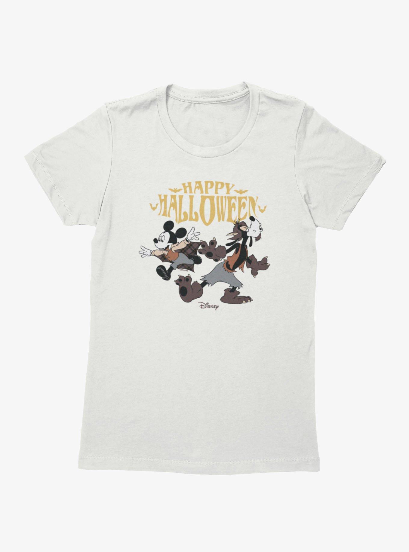 Disney Mickey Mouse Happy Halloween Howl Goofy With Mickey Womens T-Shirt, , hi-res view 1