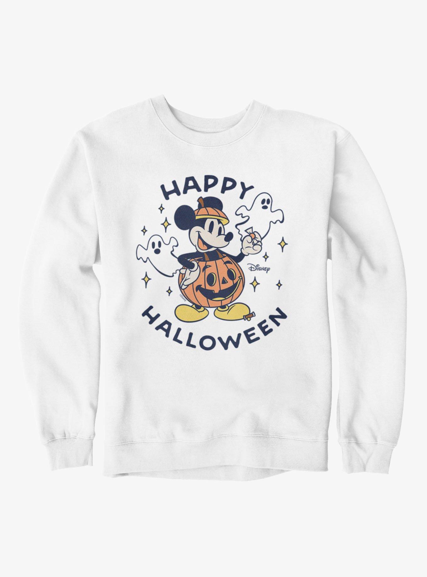 Disney Mickey Mouse Happy Halloween Pumpkin Sweatshirt