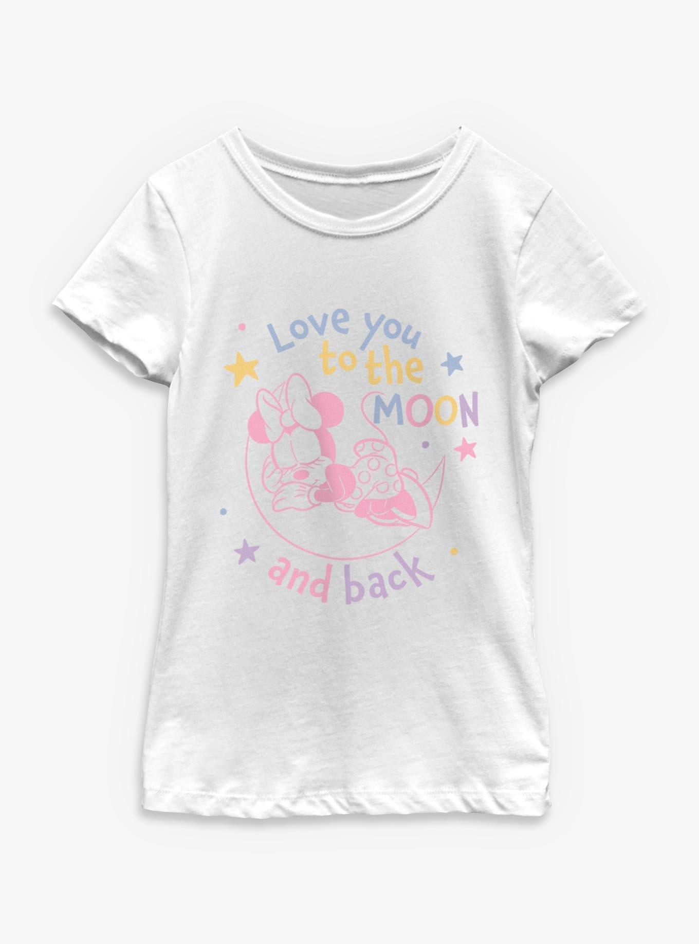 Disney Minnie Mouse Love You To The Moon And Back Youth Girls T-Shirt