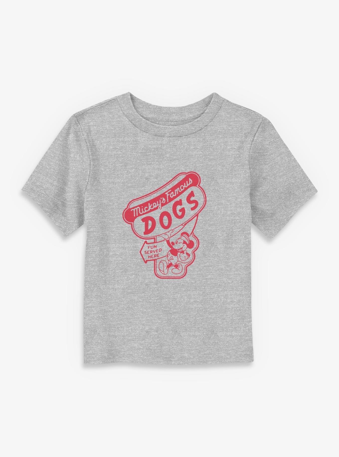 Disney Mickey Mouse Famous Dogs Fun Served Here Toddler T-Shirt